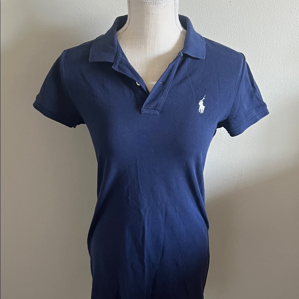 Ralph Lauren Navy Polo Dress— Mesh Mini